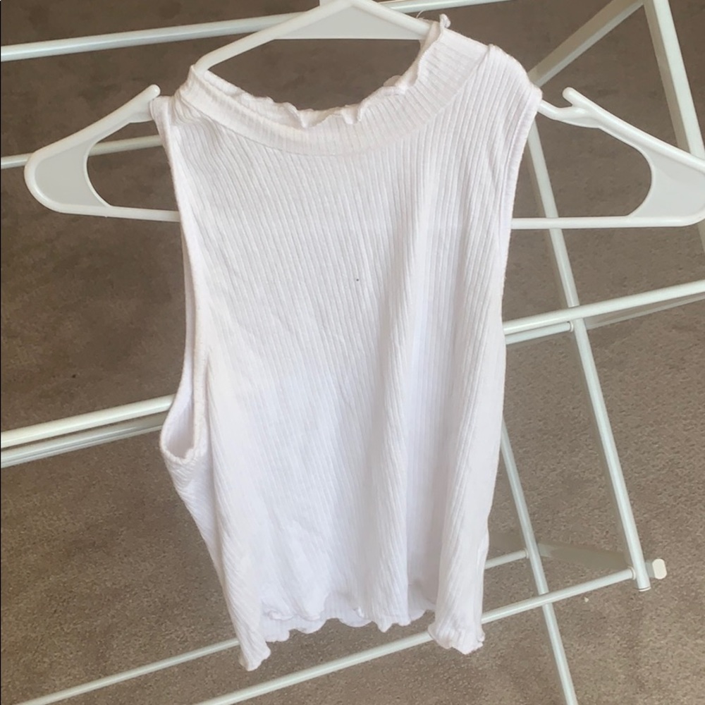 Waffles white top